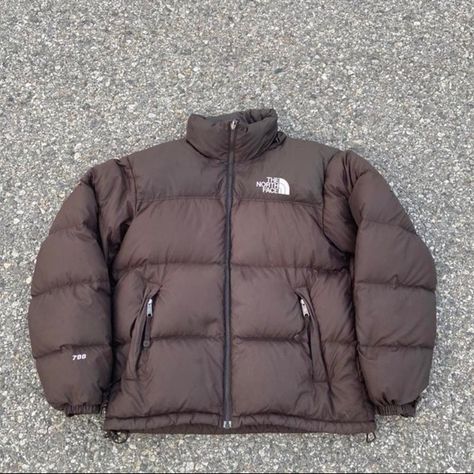 Vintage North Face 700 Down Nuptse Puffer Jacket Brown Puffy Mens small Brown North Face Puffer Jacket, Brown North Face Puffer, Brown North Face Jacket, Brown North Face, Coats North Face, Doudoune The North Face, Brown Puffer Jacket, North Face 1996, North Face 700