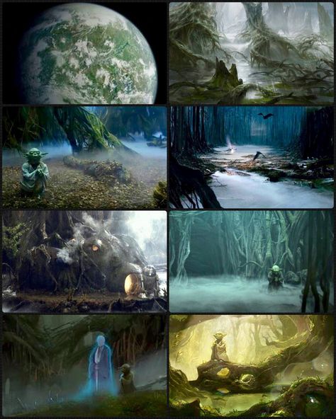 Planet Dagobah Star Wars Dagobah Aesthetic, Dagobah Art, Star Wars Dagobah, Space Fairy, Snake Terrarium, Order 66, Star Wars Planets, Star Wars Wedding, Reptile Enclosure