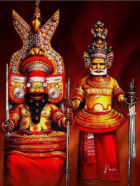 Muthappan Theyyam Painting, Muthappan Drawing, Theyyam Wallpaper, Muthappan Theyyam, Muthappan Wallpaper Hd, Kathakali Face, God Pic, Gold And Black Wallpaper, Lotus Wallpaper