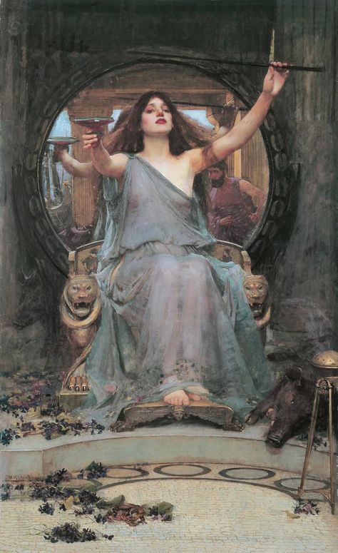 The Magic Circle by John William Waterhouse | Obelisk Art History Waterhouse Paintings, John Waterhouse, Pre Raphaelite Brotherhood, Pre Raphaelite Art, John Everett Millais, John William Waterhouse, Pre Raphaelite, The Cup, Wow Art