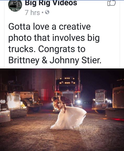 Truck Driver Wedding Ideas, Semi Truck Wedding Ideas, Trucker Wedding, Country Couple Pictures, October 5th, Country Couples, Photo Couple, Wedding Goals, Wedding Photography Poses