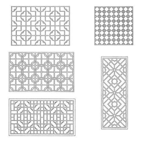 Chinese Lattice Chinese Lattice, Neo Chinese Style, Chinese Interior Design, Chinese Window, Chinese Interior, Entrance Gates Design, Chinese Pattern, Stencil Printing, Dover Publications