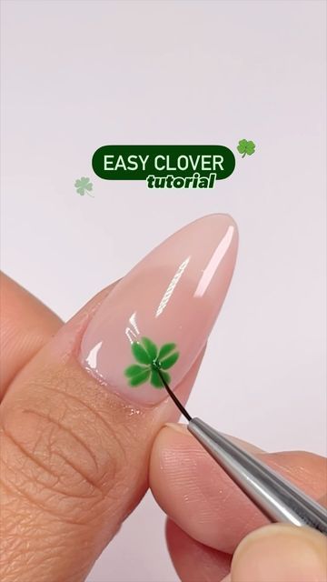 Clover Nail Art, Picnic For 2, Dnd Gel Polish, Art For Beginners, Nail Art For Beginners, Liner Brush, Instagram Nails, Easy Nail Art, Saint Patrick