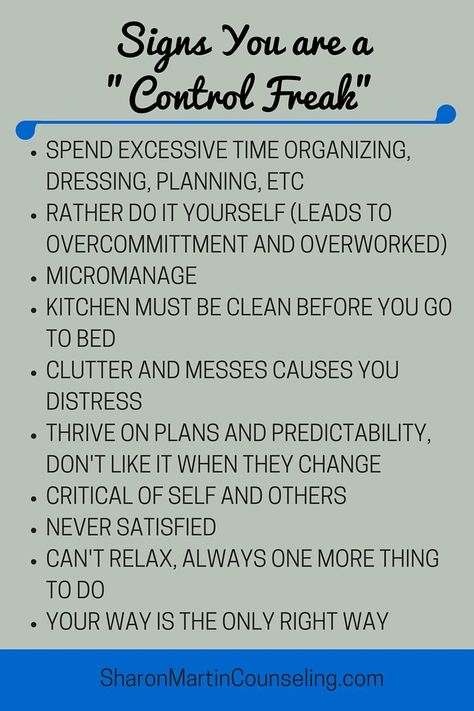 Signs You Are a Control Freak and a perfectionist Control Freaks Humor, Control Issues Quotes, How To Let Go Of Control Issues, Controlling Behavior, Controlling People, Control Freaks, Definition Of Happiness, Control Quotes, Control Issues