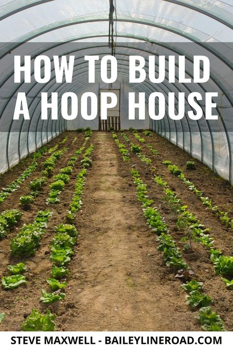 Wind Protection Garden, Hoop House, Tunnel Greenhouse, Walk In Greenhouse, Diy Greenhouse, Free Plans, Green House, Foliage Plants, Free Plan