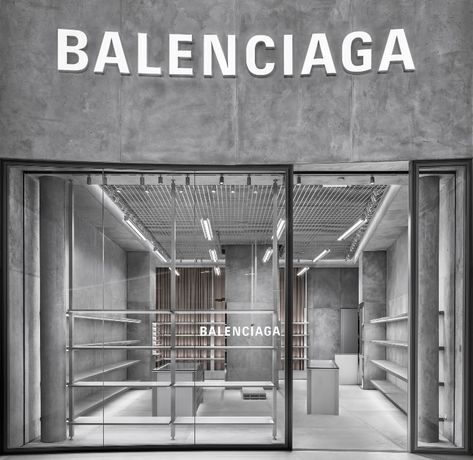 Balenciaga opens ‘raw architecture’ store at Sydney international airport - Inside Retail Asia Raw Architecture, Balenciaga Store, Retail Store Display, Sydney Airport, Retail Concepts, Sport Inspiration, Architecture Concept, Gym Design, Store Design Interior