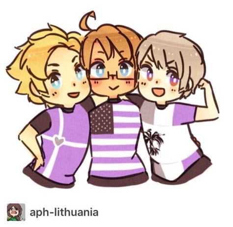 aw yiss the awesome trio Awesome Trio Hetalia, Hetalia Memes, Asexual Flag, Aph America, Ace Pride, Hetalia Fanart, Piece Of Cake, Axis Powers, Flag Colors