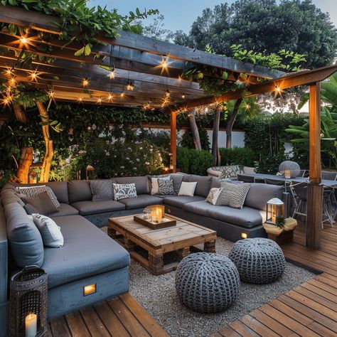 9 Backyard Patio Designs: Trends and Tips for Outdoor Living Spaces Flat Deck Ideas Backyards Patio, Large Deck Layout Patio Ideas, Back Patio Layout, Modern Patio Design Ideas, Backyard Deck Aesthetic, Patio Designs And Ideas Layout, Garden Ideas Patio, Patio Extension Ideas, Patio Garden Ideas