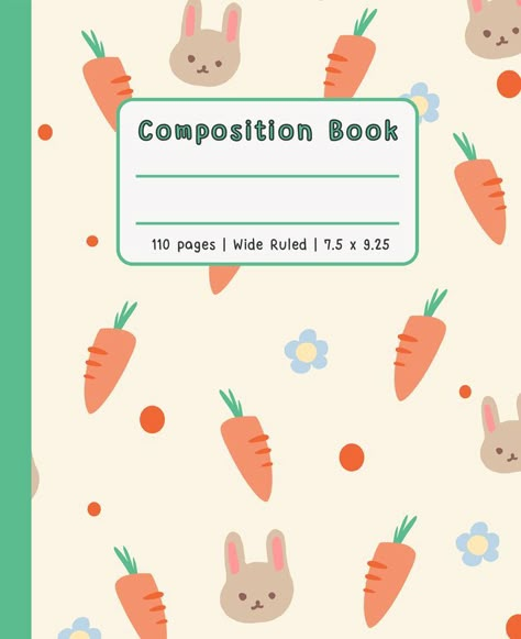 Kawaii Composition Notebook, Aesthetic Composition Notebook Cover, Cute Book Covers, Cute Notebook Paper, Writing Notebook Cover, Good Notes Notebook Cover, Cute Notebook Covers, Good Notes Cover, Cute Aesthetic Journal