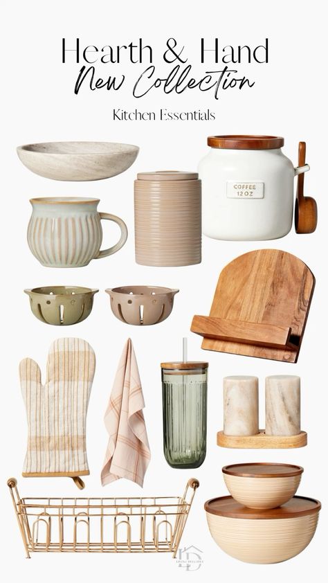 New Hearth & Hand kitchen collection at Target✨  Kitchen Essentials | Target Finds  #LTKhome  Follow my shop @Living_Delcidly on the @shop.LTK app to shop this post and get my exclusive app-only content!  #liketkit  @shop.ltk https://liketk.it/4ro3o Kitchen Needs List, Drew Barrymore Kitchen, Kitchen Utensils List, Amazon Kitchen Decor, Must Have Kitchen Items, Cottage Core Kitchen, Kitchen Essentials List, Target Kitchen, Target Decor