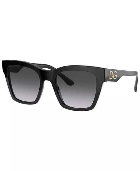 Dolce & Gabbana - Sunglasses, DG4384 53 Black Sunglasses Square, Dolce Gabbana Sunglasses, Stefano Gabbana, Fashion Marketing, Eyewear Womens, Girly Stuff, Black Sunglasses, Dillard's, Oakley Sunglasses