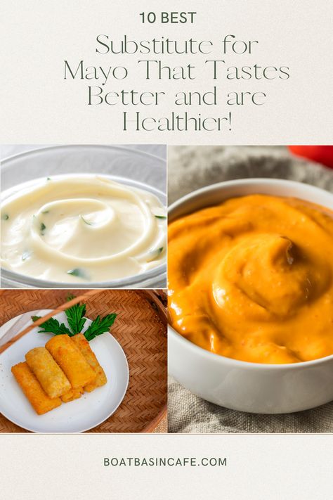 10 Best Substitute for Mayo That Tastes Better and are Healthier! Maple Mayo, Recipes With Vegan Mayo, Mayonnaise Alternative, Healthy Mayo Substitute, Mayo Alternative Healthy, No Mayo Tuna, Mayo Alternative, Mayo Substitute, No Salt Mayonnaise