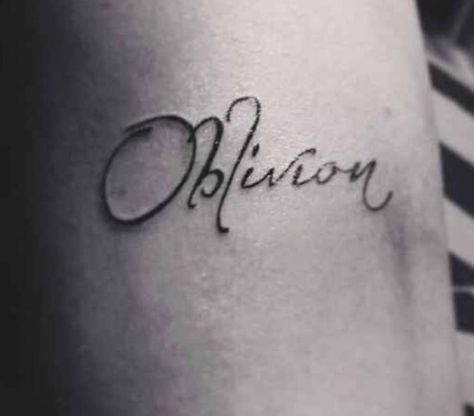 Oblivion tattoo inspired by "The Fault In Our Stars." :) Tattoos Man, Incredible Tattoos, Book Tattoo, Afraid Of The Dark, The Fault In Our Stars, Oblivion, Star Tattoos, Skin Art, Piercing Tattoo