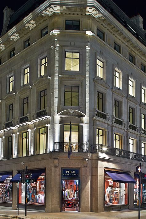 Polo Ralph Lauren plants its flag(ship) on Regent Street | British GQ Tartan Curtains, Polo Store, Ralph Lauren Blazer, Regent Street, Lauren London, Ralph Lauren Shop, Ralph Lauren Style, Wood Polish, London Calling