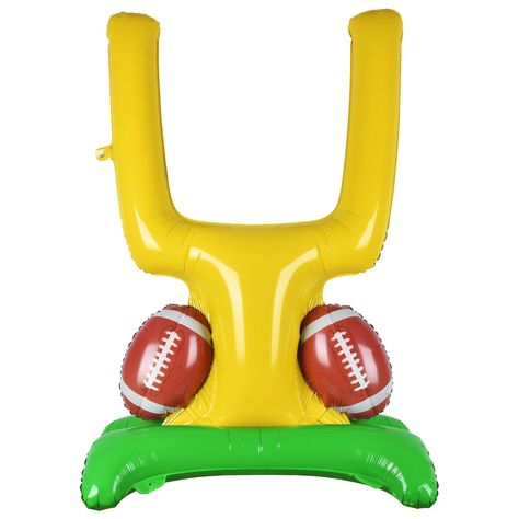 PRICES MAY VARY. Elevate Your Game Experience: Dive into the ultimate football celebration with our Football Party Supplies, featuring a standout 41.3in wide x 61.4in tall Football Goal Post Balloon. this piece is ideal for photo ops and fan gatherings, making it a must-have for all your Football Party Decorations. Transform Your Space: Instantly turn any room into a game day paradise with our oversized Goal Post Balloon. A giant air-filled showcase that brings the thrill of the game right into Super Bowl Themed Birthday Party, Office Tailgate Party Decorations, Football Party Table Decorations, 49ers Football Party, Football Party Table Decor, 49ers Birthday Party, Football Party Table, Football Birthday Party Decorations, Tailgate Party Decorations