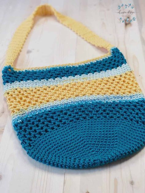 Beach Crochet Bag, Beach Tote Pattern, Free Crochet Bag Patterns, Bags To Crochet, Crochet Tote Bags, Crochet Tote Pattern, Tote Crochet, Crochet Beach Bags, Round Crochet