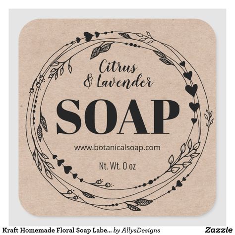 Soap Logo Design Ideas, Soap Logo Design, Soap Logo, Homemade Tags, Floral Soap, Kraft Labels, Line Art Flowers, Coffee Soap, Soap Labels