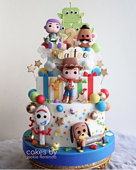 Toy Story Birthday Cake, Toy Story Party Decorations, 2nd Birthday Party For Boys, Toy Story Baby, Toy Story Theme, Toy Story Cakes, Second Birthday Ideas, Toy Story Birthday Party, Birthday Toys