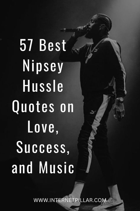 57 Best Nipsey Hussle Quotes on Love, Success, and Music - #quotes #bestquotes #dailyquotes #sayings #captions #famousquotes #deepquotes #powerfulquotes #lifequotes Nipsey Hussle Quotes Loyalty, All Money In Tattoo Nipsey Hussle, Nipsey Hussle Quotes Motivation, Nipsey Hussle Quotes, Fatherhood Quotes, Homie Quotes, Hustle Quotes Motivation, Quotes On Love, Rap Quotes