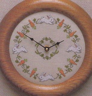 Clock Cross Stitch Pattern, Clock Cross Stitch, Vintage Cross Stitch Pattern, Cross Stitch Collection, Framed Cross Stitch, Vintage Rabbit, Thread Art, Cat Cross Stitch, Vintage Cross Stitches