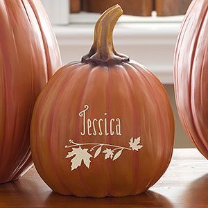 Personalized Pumpkins, Personalization Mall, Count Your Blessings, Pumpkin Fall Decor, Small Pumpkins, Harvest Decorations, Pumpkin Crafts, Fall Gifts, Painted Pumpkins