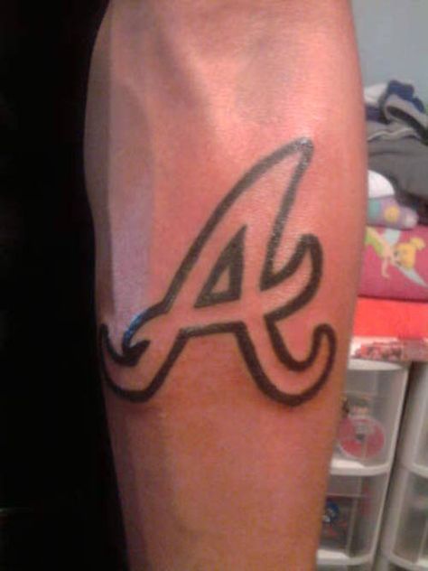 Braves Atl Tattoo Ideas, Atlanta Tattoo Ideas, Braves Tattoo, Atl Tattoo, Atlanta Braves Tattoo, Braves Tomahawk, Braves Wallpaper, Atlanta Braves Wallpaper, Atlanta Tattoo