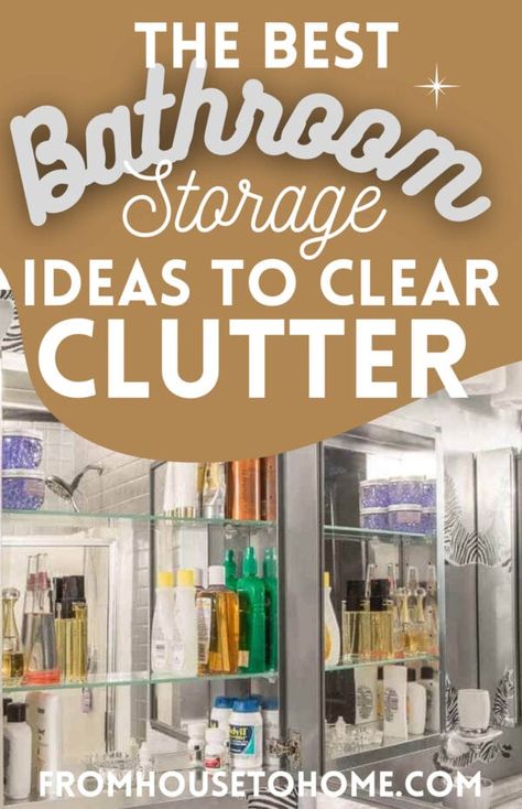 If you want a super organized bathroom, then you can't miss these bathroom organization ideas. Find 11 super functional bathroom storage hacks to make your bathroom area clutter-free. Countertop Bathroom Storage, Simple Bathroom Updates, Bathroom Walls Ideas, Organizing Ideas Bathroom, Bathroom Declutter, Diy Bathroom Remodel Ideas, Bathroom Organizing Ideas, Storage Ideas Organizing, Remodeling Bathroom Ideas