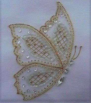 Pin on embroidery Bead Embroidery Patterns For Neck, Butterfly Embroidery Designs, Blouse Maggam Work, Gold Work Embroidery, Maggam Work Blouse, Simple Hand Embroidery Patterns, Beaded Butterfly, Hand Beaded Embroidery, Blouse Back