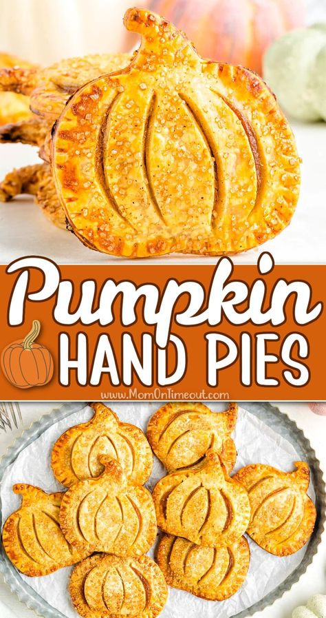 Pumpkin Pocket Pie, Pumpkin Shaped Pies, Pumpkin Shaped Apple Pie, Pumpkin Pie Handpies, Fall Hand Pies Recipes, Best Hand Pies, Pumpkin Pie Filling For Hand Pies, Handheld Pumpkin Pies, Pumpkin Cream Hand Pies