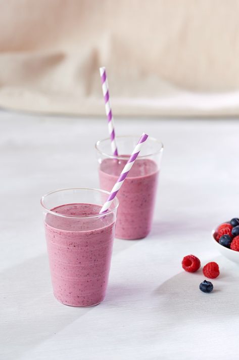 Protein Packed Berry Blast Smoothie Protein Packed Smoothies, Breakfast Favorites, Smoothie Ingredients, Vanilla Protein Powder, Protein Pack, Mixed Berries, Healthy Options, Protein Powder, 1 Cup