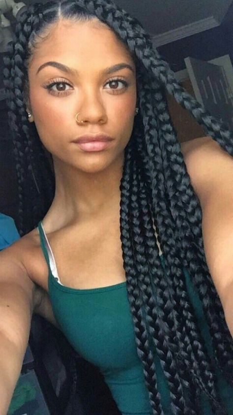 Jumbo Box Braids Styles, Trendy We Fryzurach, Big Box Braids, Blonde Box Braids, Makeup Tip, Jumbo Box Braids, Long Box Braids, Box Braids Styling, Haircut Inspiration