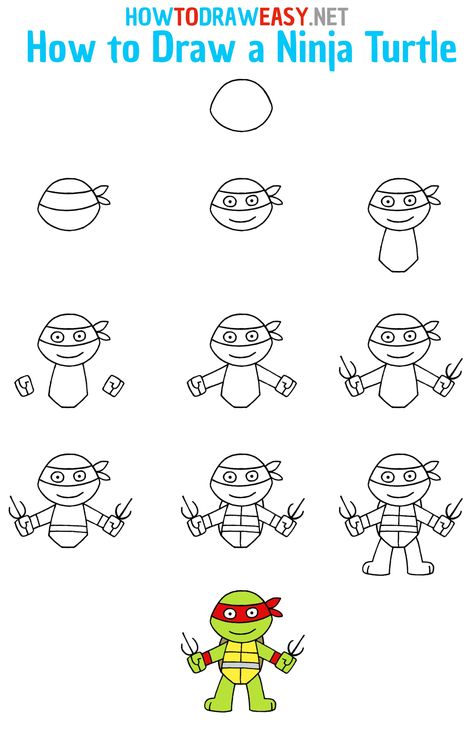 How to Draw a Ninja Turtle Step by Step #Ninja #NinjaTurtle #NinjaTurtles #TMNT #TMNTDrawing #NinjaTurtleDrawing #HowtoDrawRaphael #RaphaelDrawing #CartoonDrawing #TeenageMutantNinjaTurtle #NinjaTurtlesDrawing #TurtlesDrawing #TurtleDrawing How To Draw A Ninja Step By Step, Ninja Turtle Easy Drawing, How To Draw Leonardo Tmnt Step By Step, Ninja Turtle Doodle, How To Draw Ninja Turtles Step By Step, How To Draw A Ninja Turtle, Ninja Turtle Crafts For Kids, How To Draw Ninja Turtles, How To Draw Tmnt