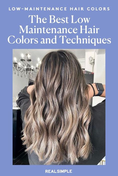 On this week's Ask a Beauty Editor, Real Simple's beauty editor Hana Hong talks about the most low-maintenance hair color ideas, including ombré, balayage, root shadowing, babylights, and demi-permanent color. #balayagehaircolors #haircolorforfall #haircolorforwinter #beautytips #haircaretips #haircolor #realsimple Low Upkeep Hair Color, Pregnancy Hair Color, Hair Color Low Maintenance, Easy Maintenance Hair Color, Root Shadowing, Low Maintenance Balayage, Low Maintenance Hair Color, Pregnancy Hairstyles, Ombré Balayage