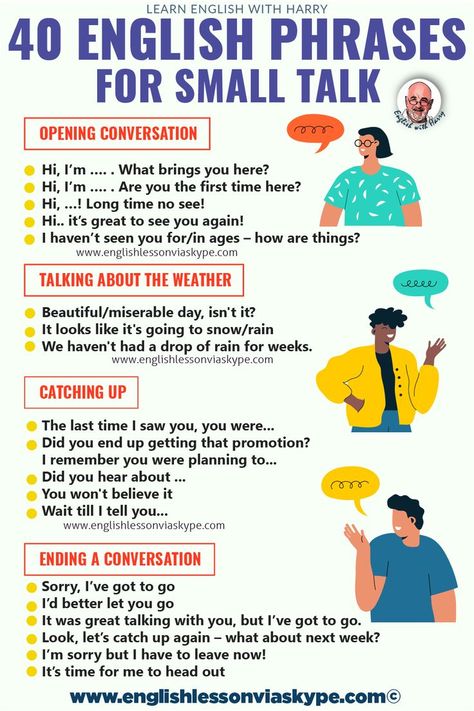 How to master small talk in English? Common small talk phrases. Online English lessons on Zoom. Visit www.englishlessonviaskype.com #learnenglish #englishlessons #EnglishTeacher #vocabulary Learn Speaking English, Speaking English Fluently, Improve English Speaking, English Talk, Speak Fluent English, English Speaking Skills, Better English, English Phrases Idioms, Improve English