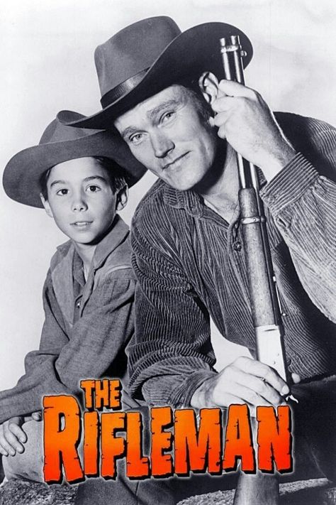 ABC's The rifleman, Chuck Connors and Johnny Crawford The Rifleman Tv Series, Chuck Connors, Johnny Crawford, The Rifleman, Hollywood Cinema, Tv Westerns, Tv Time, Classic Television, Man On The Moon