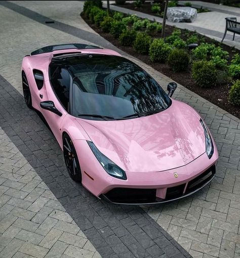 Pink Ferrari, Girly Car, Car Classic, Ferrari Car, Classy Cars, Pink Car, Fancy Cars, Ferrari 458, Pretty Cars