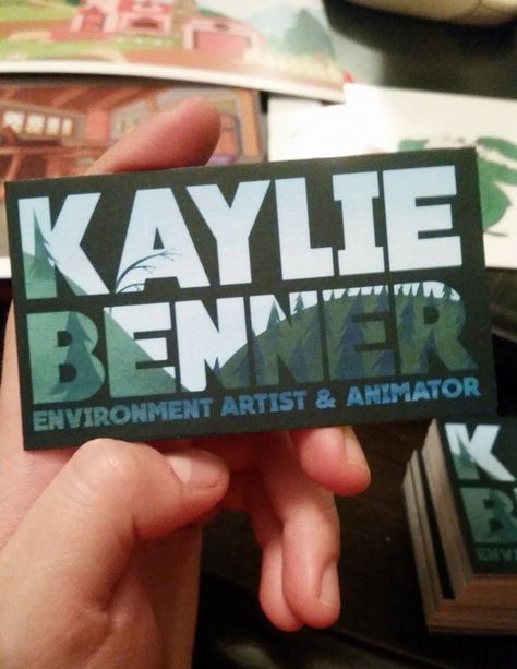 Business Cards, Resume and Postcards, Kaylie Benner on ArtStation at https://www.artstation.com/artwork/wnAX6 3d Artist Business Card, 3d Animator, Artist Business Card, Identity Inspiration, Artist Business Cards, Artist Business, 3d Artist, Visual Identity, Ganesha