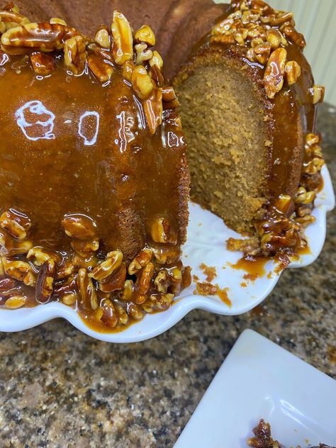 Sweet Potato Pound Cake With Maple Pecan Glaze, Divas Can Cook Sweet Potato Pound Cake, Praline Sweet Potato Pound Cake, Sweet Potatoes Pound Cake, Henny Sweet Potato Pound Cake, Sweet Potato Pound Cake Southern Living, Vendor Desserts, Sweet Potato Pecan Pound Cake, Pecan Praline Buttermilk Pound Cake