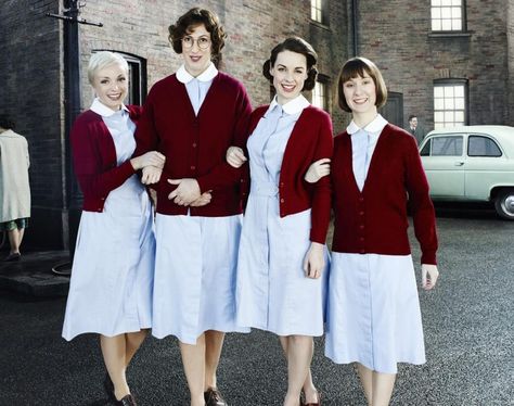 Call the Midwife Call The Midwife Seasons, Miranda Hart, Megan Follows, Bbc Drama, Call The Midwife, Anne Shirley, Nurse Uniform, Bbc One, Best Tv Shows