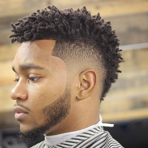 Burst Fade Black Men - Best Burst Fade Haircuts: Cool Burst Taper Fade, Burst Fade Mohawk, Hair Designs, Faux Hawk, South of France, Flat Top Mohawk For Black and White Men #blackmen #blackhair #haircutsforblackmen #menshairstyles #menshair #menshaircuts #menshaircutideas #menshairstyletrends #mensfashion #mensstyle #fade Mohawk Dreads, New Men Hairstyles, Mohawk For Men, Dread Hairstyles For Men, Afro Hairstyles Men, Black Hair Cuts, Dreadlock Hairstyles For Men, Black Men Haircuts, Mohawk Hairstyles