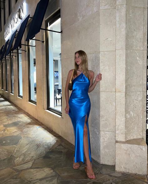 Cocktail Dress Wedding, Blue Mermaid, Ball Gowns Evening, Dress Order, Satin Color, Long Prom Dresses, Dress Inspo, Wedding Bridesmaid Dresses, Dresses Evening