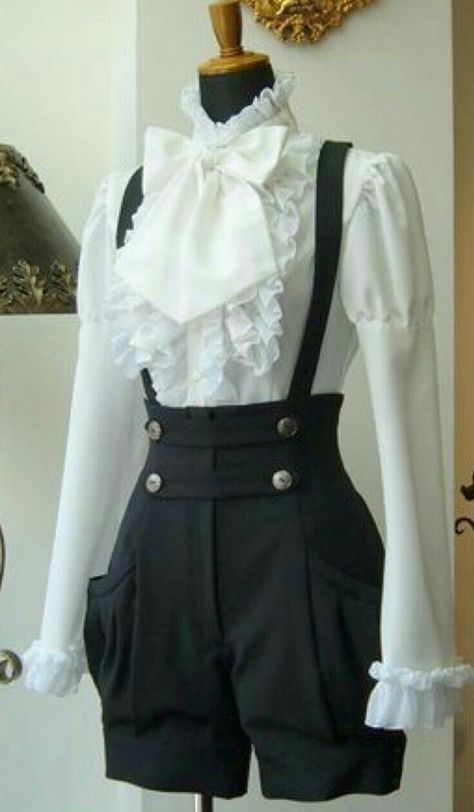 Outfits For Dr, Victorian Pants, Waiter Outfit, Pants Outfits, Pants Outfit, Short Dresses, One Piece, Womens Shorts, Pants