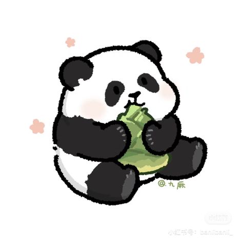 Panda Icons Aesthetic, Cute Panda Cartoon Kawaii, Kawaii Panda Drawing, Panda Drawing Easy, Panda Drawings, Chibi Panda, Panda Icon, Cute Panda Drawing, Teddy Bear Drawing