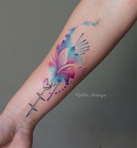 Lifeline Tattoos, Le Tattoo, Rainbow Tattoos, Inspiration Tattoos, Mother Tattoos, Tatuaje A Color, Baby Tattoos, Mom Tattoos, Matching Tattoos