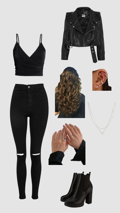 Supernatural Outfit Aesthetic, Shadow Hunter Inspired Outfits, Female Vampire Aesthetic Clothes, The Vampire Diaries Clothes Aesthetic, Dean Winchester Outfits Female, Winchester Outfit Female, Slytherin Fashion, Vampire Clothes, Badass Outfit