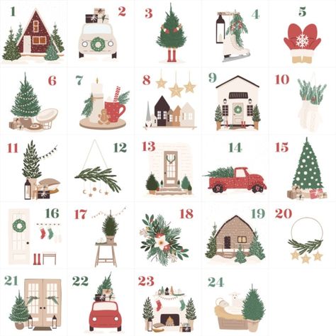 Photo Advent Calendar, Free Printable Advent Calendar, Christmas Tree Paper Craft, Advent Calendar House, Reusable Advent Calendar, Advent Calendar Pattern, Advent Diy, Advent Crafts, Homemade Advent Calendars