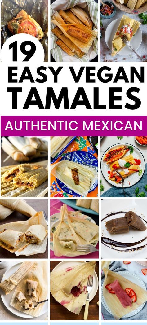 18 different vegan tamales on a plate Tamale Filling, Vegan Tamales, Beef Tamales, Mexican Tamales, Tamale Recipe, Vegan Mexican Recipes, Mexican Foods, Vegan Mexican, Oil Free Vegan