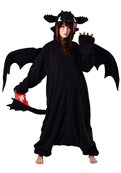 Toothless Kigurumi From How To Train Your Dragon Toothless Costume, Pajamas For Teens, Dragon Toothless, Halloween Comic, Comfy Pajamas, Onesie Costumes, Toothless Dragon, Animal Pajamas, Dragon Costume