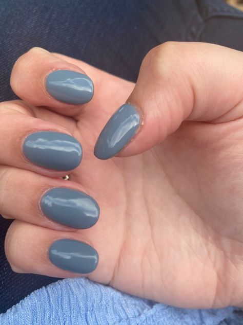 Dusky Blue Nails, Dusty Blue Acrylic Nails, Dusty Blue Nails Acrylic, Dusty Blue Nails, Acrylic Nails Blue, Blue Acrylics, Witchy Nails, Blue Acrylic Nails, Dusky Blue