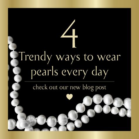 We made a list of the most desirable pearl trends and then added our take on taking the trend from the runway to real life. Check it out. Hoodie And Pearl Necklace, Pearl Necklace Styling, Wear Pearls Casual, Wearing Pearls Casual, Outfits With Pearl Necklace Casual, Pearls Necklace Outfit Casual, What To Wear With Pearls, Styling Pearls, How To Style Pearl Necklace